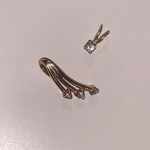 2 10k Gold pendants with diamonds